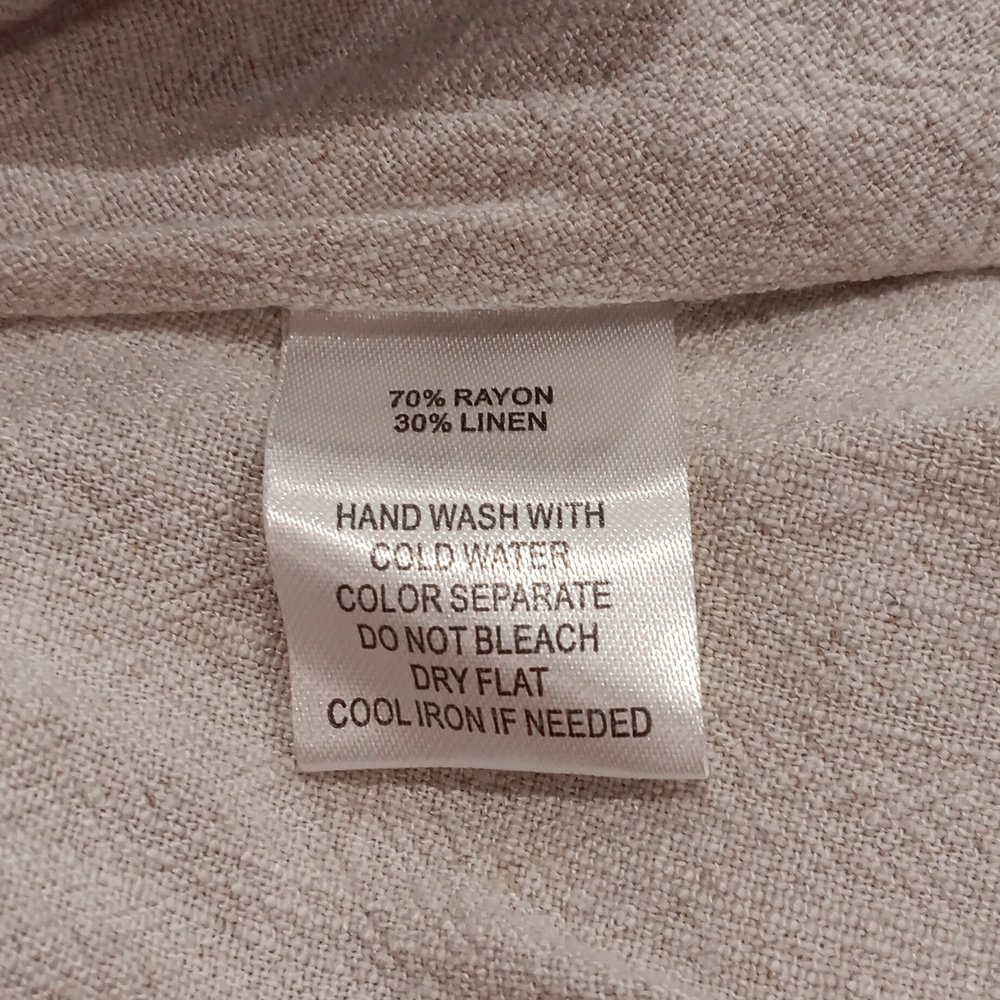 NWT, JLUX Label Linen Top - Picture 8 of 9